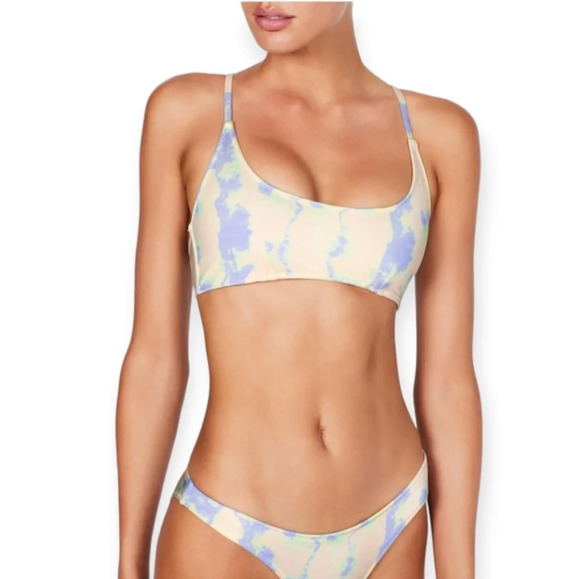 Triangl Swimwear Rina Pastel Tie Dye Swim Bikini Top Small *Top Only* - Picture 16 of 16